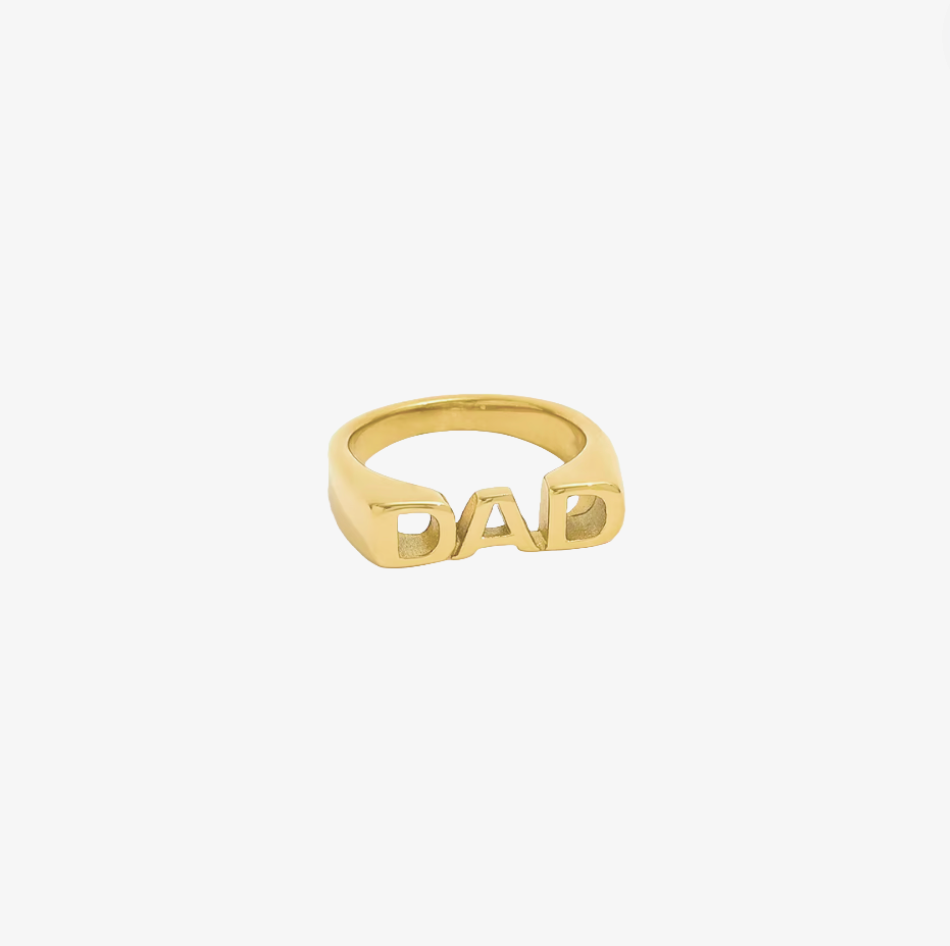 DAD ring | Guldbelagt