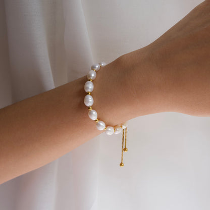 Gaia armbånd |Guldbelagt