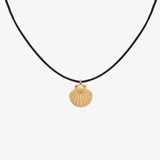 Scallop halskæde | Guldbelagt